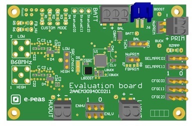 RF Evaluation Board for the AEM30940 (863-868 MHz)